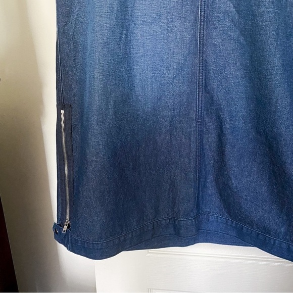 EB Denim Skirt Smoke Modular Denim Cargo Low-Rise Maxi Micro Mini Midnight M NWT - Picture 3 of 7